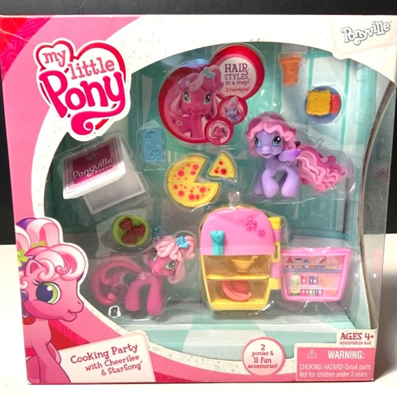 NWT My Little Pony Ponyville Cooking Pizza Party w/ Cheerilee & StarSong Toy Set - Picture 2 of 3